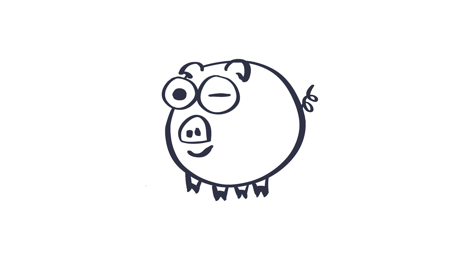 cerdo para colorear dibujos