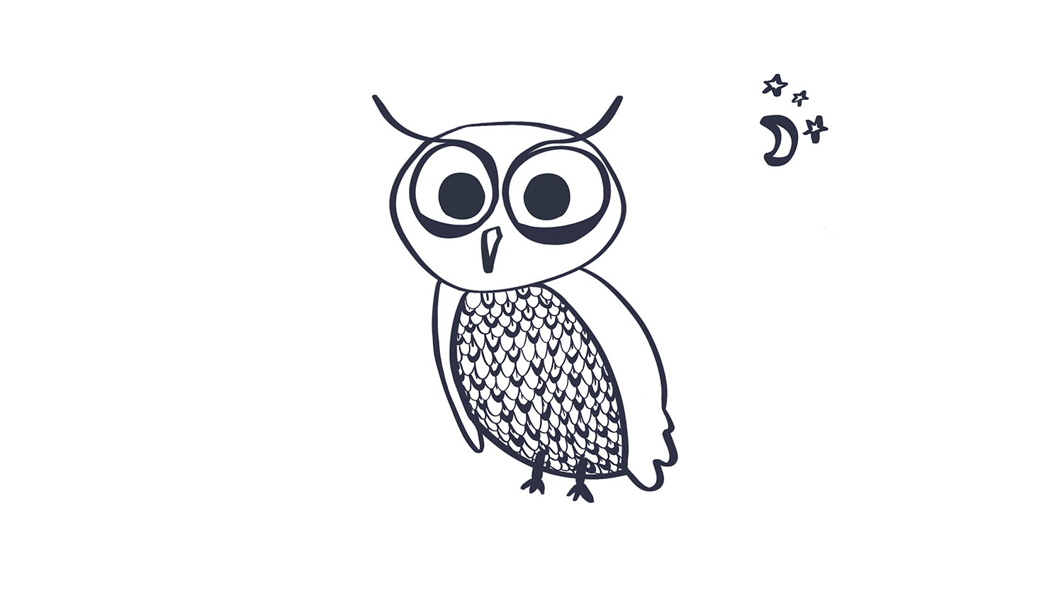18. Búho / Owl. 103dibujos