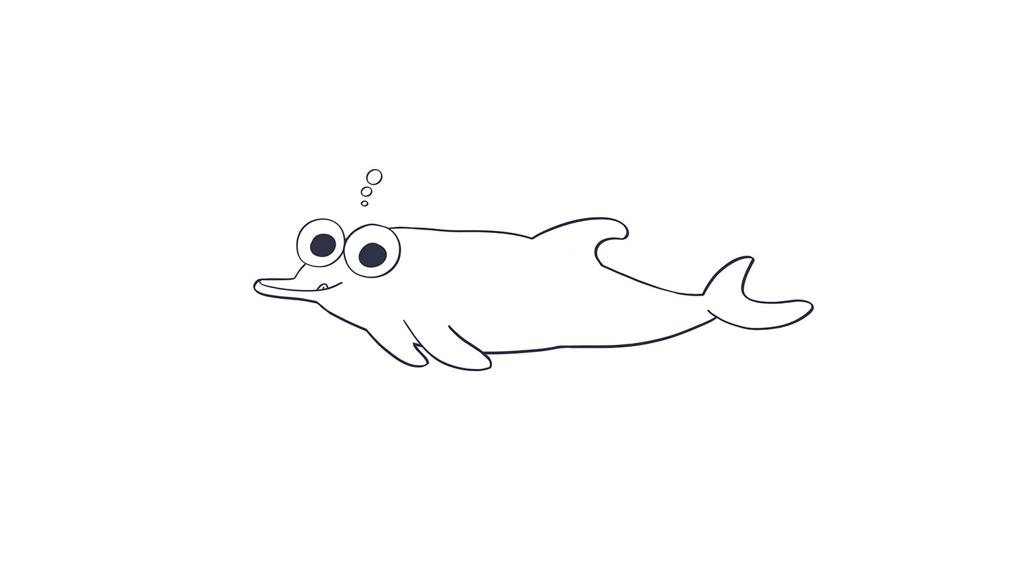 delfín dibujo