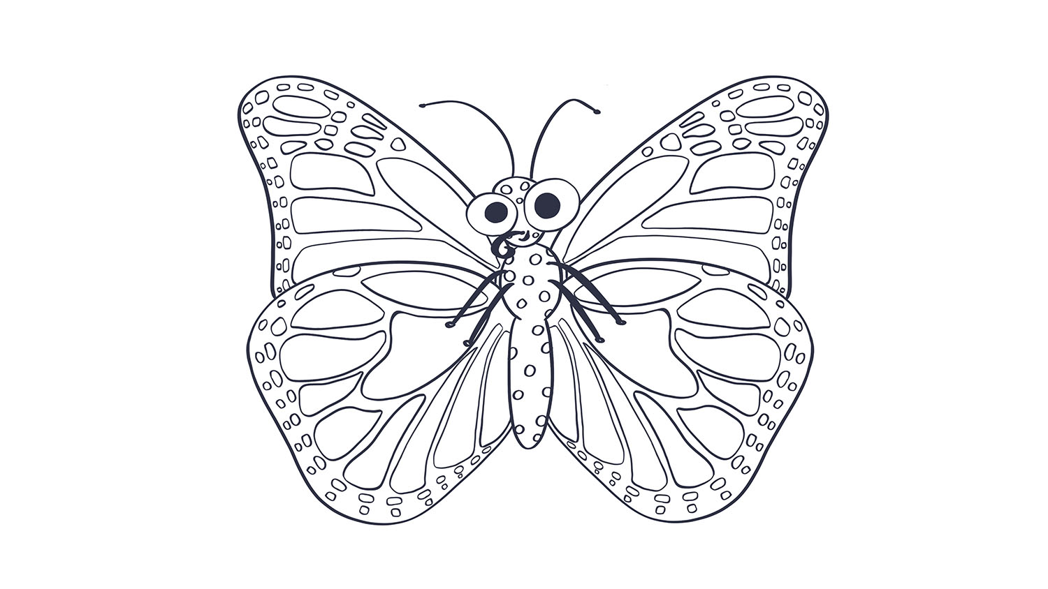 mariposa para colorear dibujos
