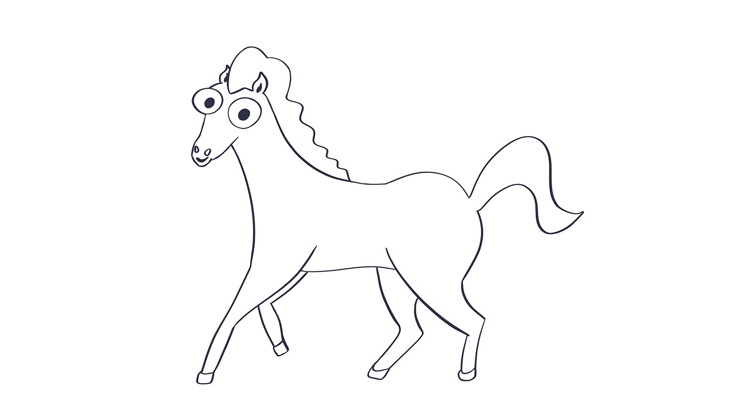 caballo para colorear dibujos