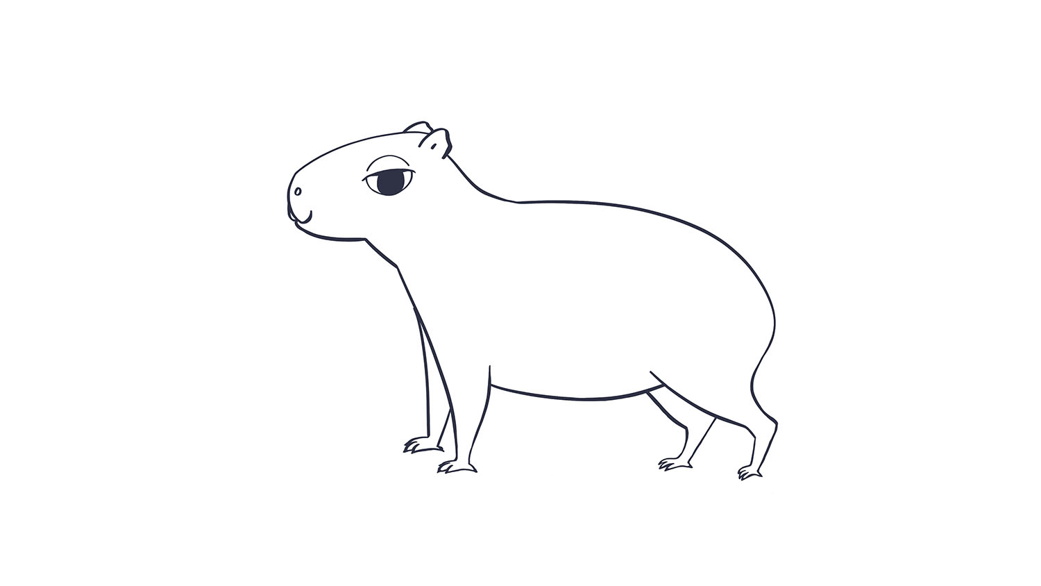 66. Carpincho / Capybara. 103dibujos