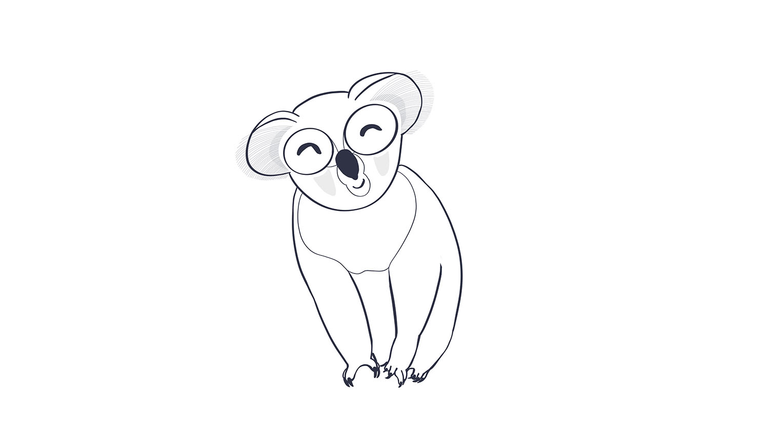 koala para colorear dibujos